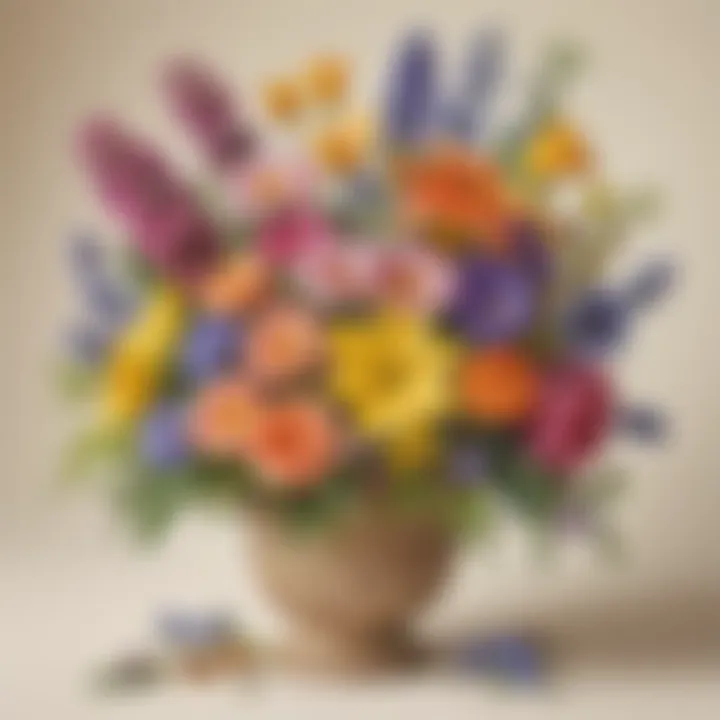 Colorful Spring Flower Arrangement