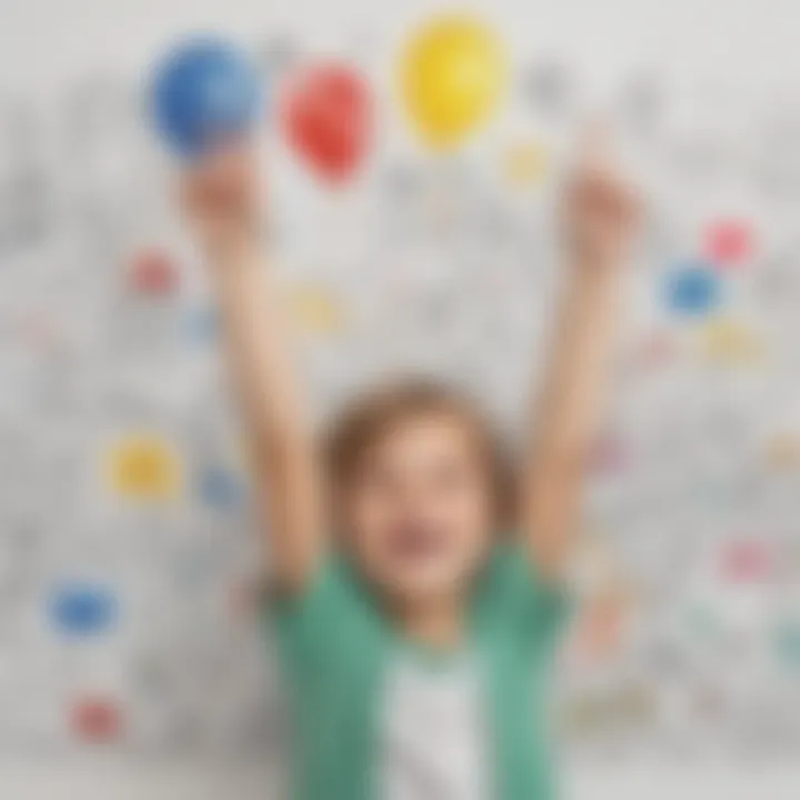 Child's artwork displayed on a wall