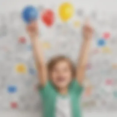 Celebrating Creative Achievements Child's artwork displayed on a wall