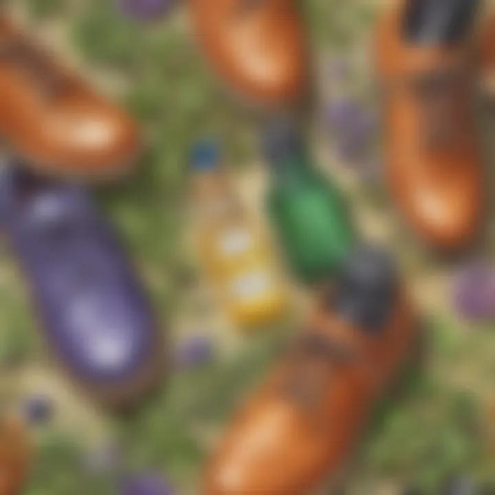 Essential oils for shoe deodorizing