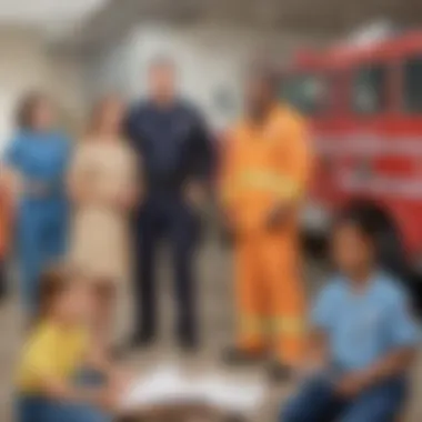 Understanding the Roles of Community Helpers A visual representation of various community roles such as teachers, firefighters, and doctors.