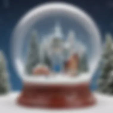 Completed snow globe masterpiece