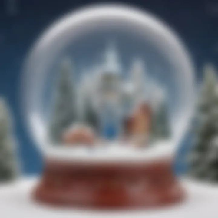 Completed snow globe masterpiece