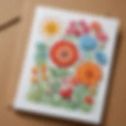 Colorful handmade greeting cards for kids
