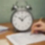 Illustration of a creative time-telling worksheet design