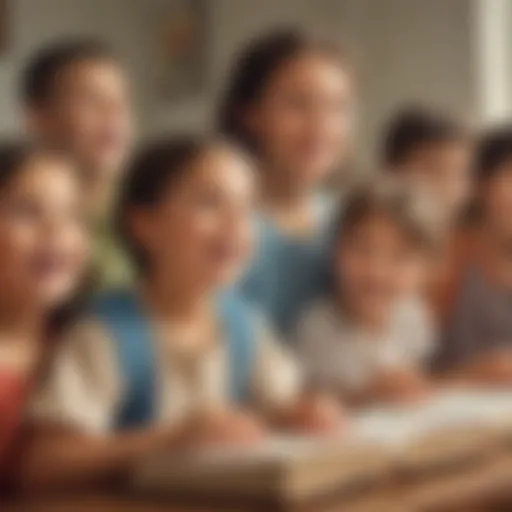 Children engaged in Bible lessons with enthusiasm