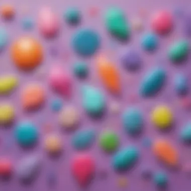 Innovative and Creative Slime Variations Creative slime variations with added glitter and accessories