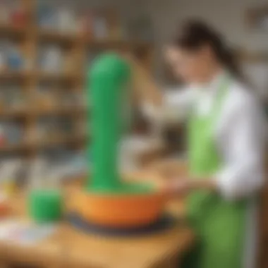 Safety precautions and materials for slime-making