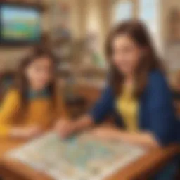 Exciting educational game interface for fourth graders