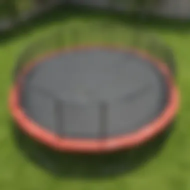 Trampoline highlighting superior durability and construction