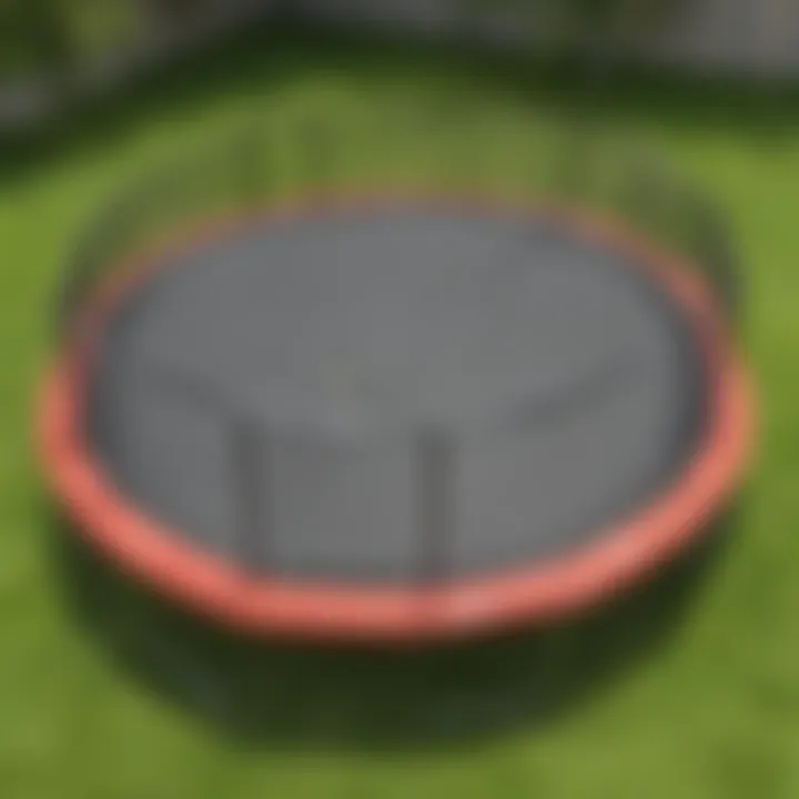 Trampoline highlighting superior durability and construction