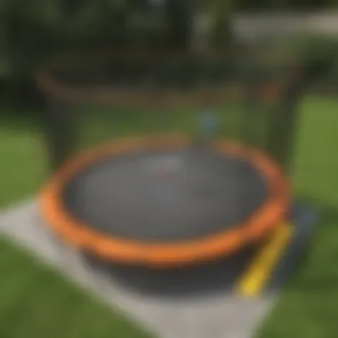 Trampoline showcasing advanced safety mechanisms