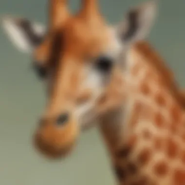 The Unique Patterns of a Giraffe's Coat Close-up of a giraffe's unique spotted coat