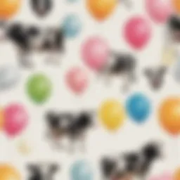 Cow Print Balloons