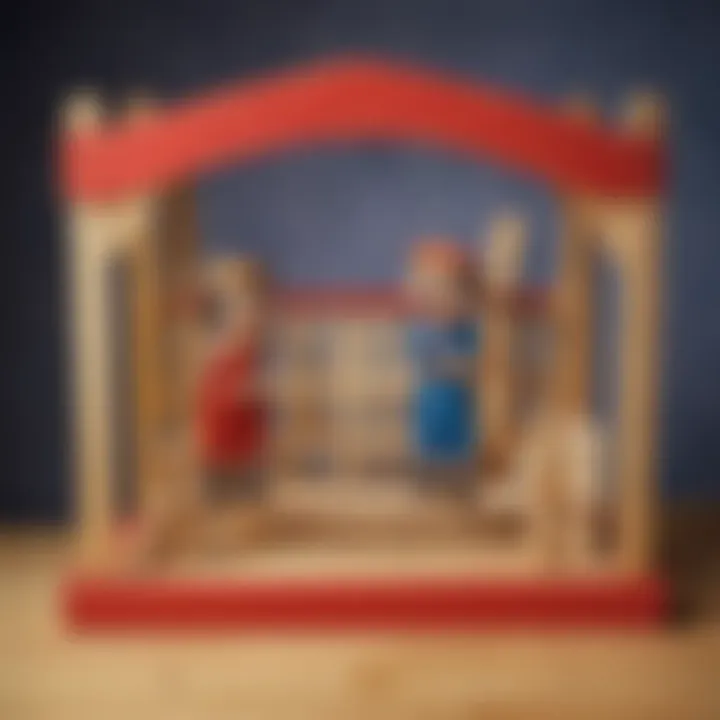 Craft stick puppet theater