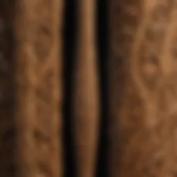 Crafted wand with intricate carvings