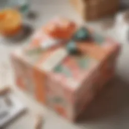 A beautifully wrapped DIY gift box adorned with personal touches