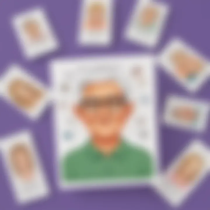 Memory retention strategies illustrated through flashcards