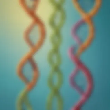Genetic Quest: Decoding Nature's Riddles DNA double helix with question marks