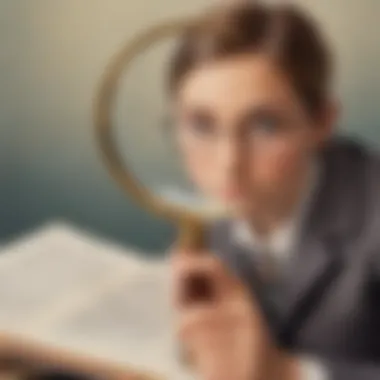 Unveiling Curiosity: The Magnifying Glass Approach Magnifying glass focusing on a question mark