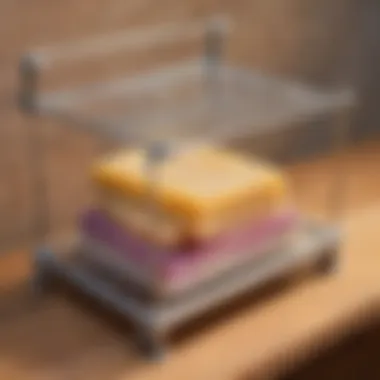 Perfecting the Curing Process Handcrafted soap curing on a rack