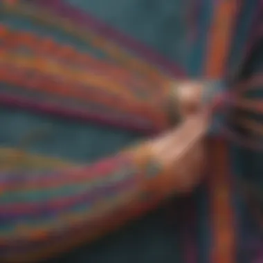 Crafting intricate design in friendship bracelet