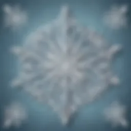 Intricate paper snowflake design