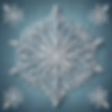 Intricate paper snowflake design