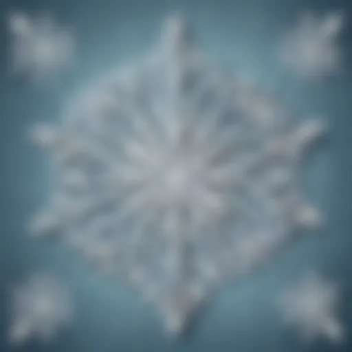 Intricate paper snowflake design