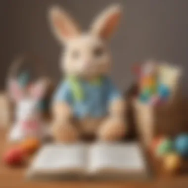 Educational Bunny Bundle Plush bunny with a book and educational toys