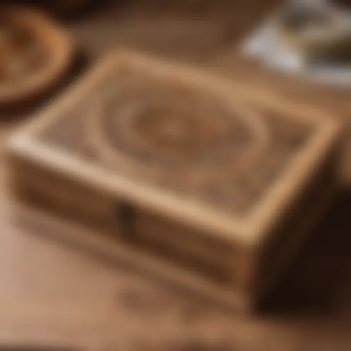 Exquisite handcrafted wooden jewelry box with intricate designs
