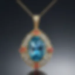 Elegant gemstone pendant necklace