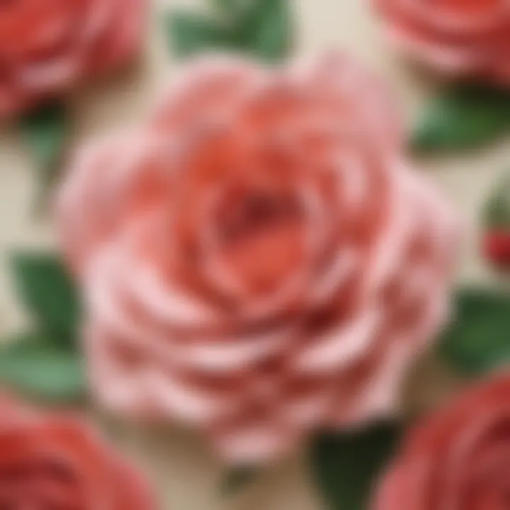 Intricate Paper Rose Folding Technique