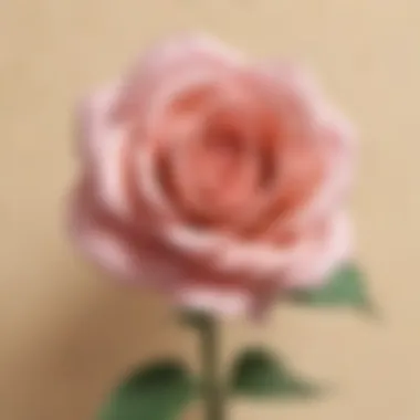 Exquisite Paper Rose Crafted with Precision