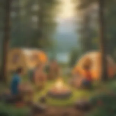 Creating Lasting Memories in the Great Outdoors Families enjoying outdoor activities together