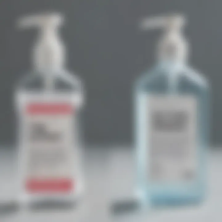 A visual comparison of commercial versus homemade sanitizer effectiveness