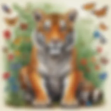 Innovative Animal Coloring Choices Illustration of creative animal coloring options in online game