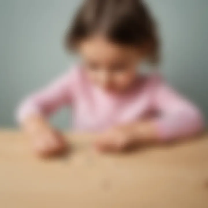 Simple bead threading project for motor skills