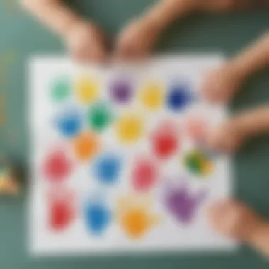 Playful Finger Painting Activity Playful finger painting with non-toxic paints