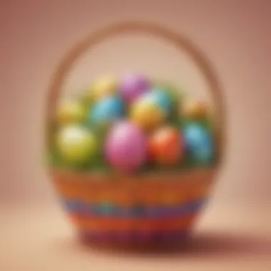 Colorful Easter Egg Basket