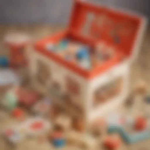 Unique gift box filled with educational toys for children