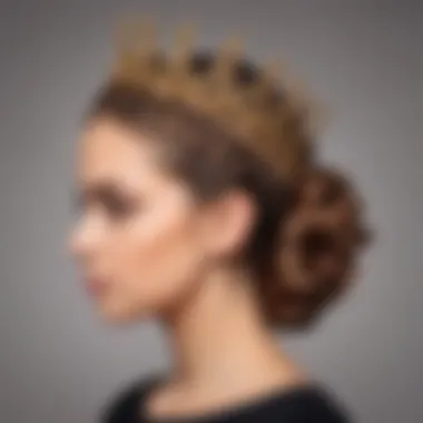Intricate Braided Crown for Halloween Intricate braided crown hairstyle perfect for Halloween celebrations
