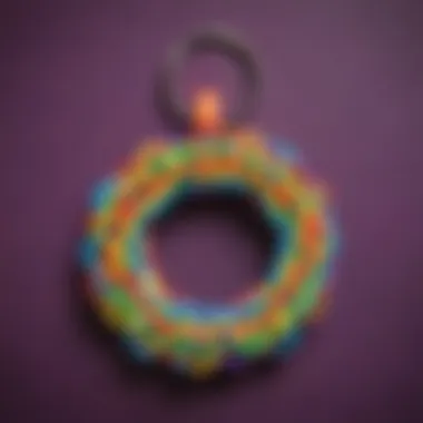 Creative Rainbow Loom Band Keychain Creative Rainbow Loom Band Keychain