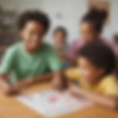 Creative Kids Engaging with Black Bingo Marker