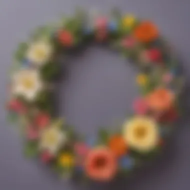 Crafting a Floral Wreath