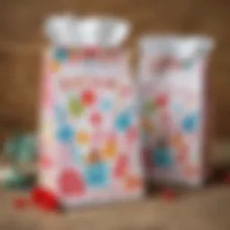 Colorful and creative birthday favor bags for children