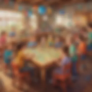 Interactive games setup for young children