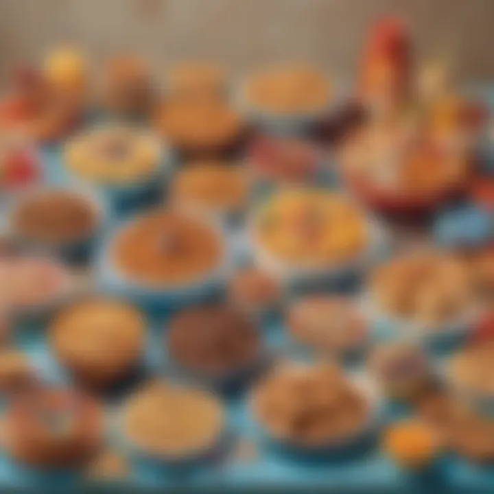 Themed party table with imaginative snacks