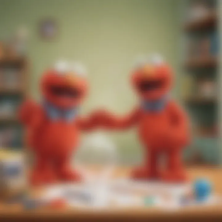 Creative Playtime with Giggle and Bubble Elmo