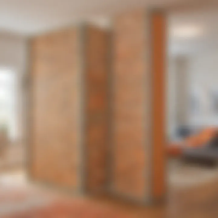Creative room divider enhancing privacy and style